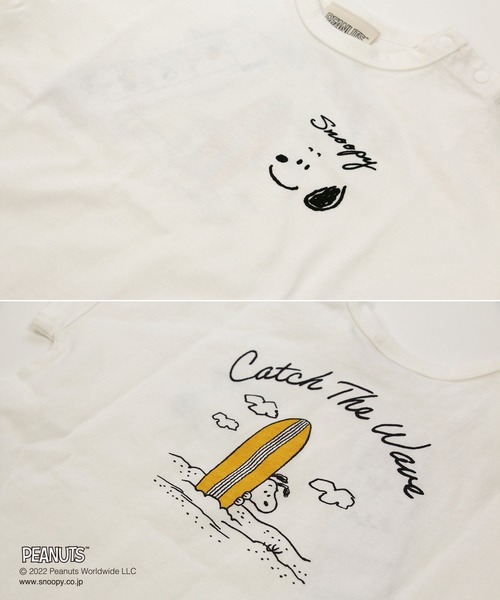 JAM & LINK(ジャムアンドリンク)の「PEANUTS / ピーナッツ スヌーピー ビッグシルエット半袖Tシャツ(Tシャツ/カットソー・キッズ・G/B/D/J/I/C/H/F/E/A・100cm/110cm/120cm/130cm/80cm/90cm)」の11枚目の写真