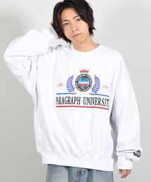 Paragraph | 【PARAGRAPH/パラグラフ】22SS LAUREL EMBROIDERY SWEATSHIRT /  刺繍スウェットプルオーバー NO004(スウェット)