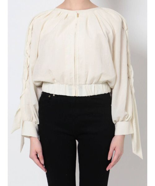 LAGUNAMOON(ラグナムーン)の「レースアップスリーブシアーブルゾン(ブルゾン・レディース・ホワイト/ブラック/アイボリー・FREE)」の16枚目の写真