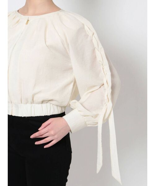 LAGUNAMOON(ラグナムーン)の「レースアップスリーブシアーブルゾン(ブルゾン・レディース・ホワイト/ブラック/アイボリー・FREE)」の12枚目の写真