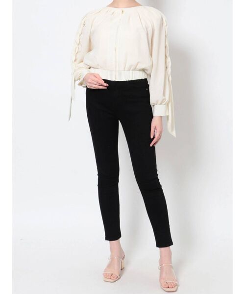 LAGUNAMOON(ラグナムーン)の「レースアップスリーブシアーブルゾン(ブルゾン・レディース・ホワイト/ブラック/アイボリー・FREE)」の8枚目の写真