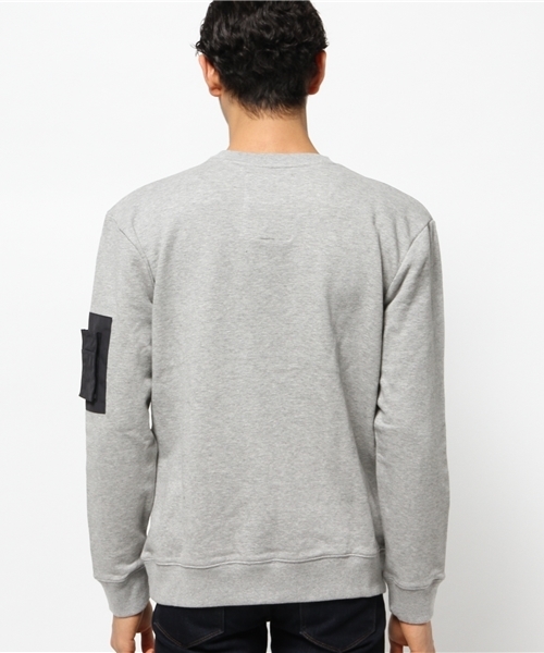 OUTLET(アウトレット)の「【WHO'S WHO gallery】EM裏毛トレーナー(スウェット・メンズ・ブラック/グレー/ホワイト・LARGE/MEDIUM)」の6枚目の写真