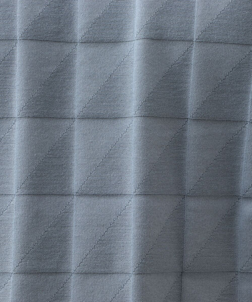 Stutostein Nolley's（シュテットシュタインノーリーズ）の「幾何学リンクスVネックTシャツ（Tシャツ/カットソー・メンズ・ホワイト/ネイビー/グレイッシュブルー/ライトグレー/ブラック・LARGE/MEDIUM/X-LARGE/SMALL）」の10枚目の写真