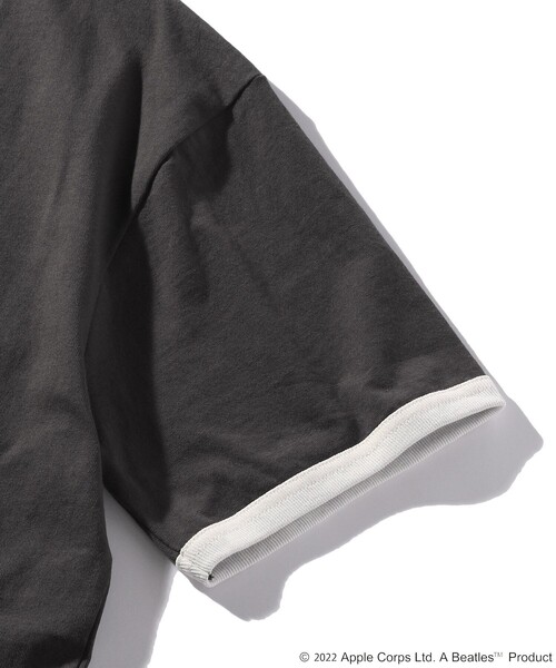 FREAK'S STORE（フリークスストア）の「WEB限定 THE BEATLES/ザ ビートルズ フロントプリント リンガーTシャツ/バックプリント（Tシャツ/カットソー・メンズ・ブラック/ホワイト・MEDIUM/LARGE/X-LARGE）」の8枚目の写真