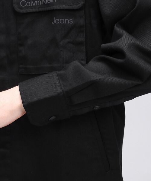 ブラウス   ブラック 半袖シャツ L カルバンクライン Calvin Klein/カルバンクライン S/S BUTTON DOWN ショート