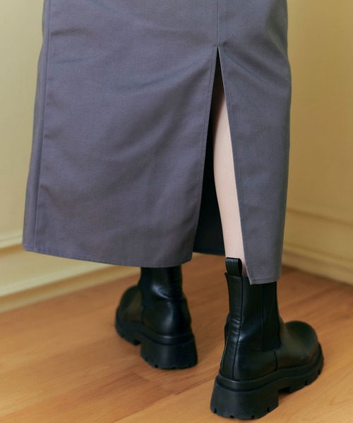 TINA：JOJUN（ティーナジョジュン）の「Hライン ドッキングスカート TINA：JOJUN（スカート・レディース・グレー/ブラック・S/M）」の8枚目の写真