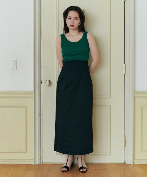 TINA：JOJUN（ティーナジョジュン）の「Hライン ドッキングスカート TINA：JOJUN（スカート・レディース・グレー/ブラック・S/M）」の9枚目の写真