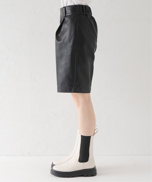 MOTHERマザー 10297-1017 THE RAMBLER ZIP ANKLE フェイクレザーパンツ