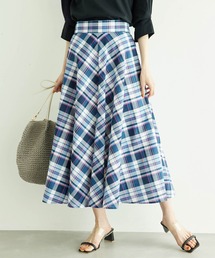 ROPE' PICNIC | 【WEB限定カラー:ネイビー】着丈が選べるマドラスチェックスカート(スカート)