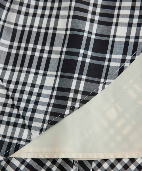 ROPE' PICNIC（ロペピクニック）の「【WEB限定カラー:ネイビー】着丈が選べるマドラスチェックスカート（スカート・レディース・ブラック/ネイビー/イエロー/グリーン・38/T38）」の9枚目の写真