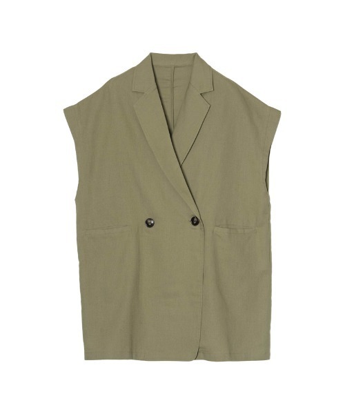 Re:EDIT（リエディ）の「リネンライクダブルテーラードジレ