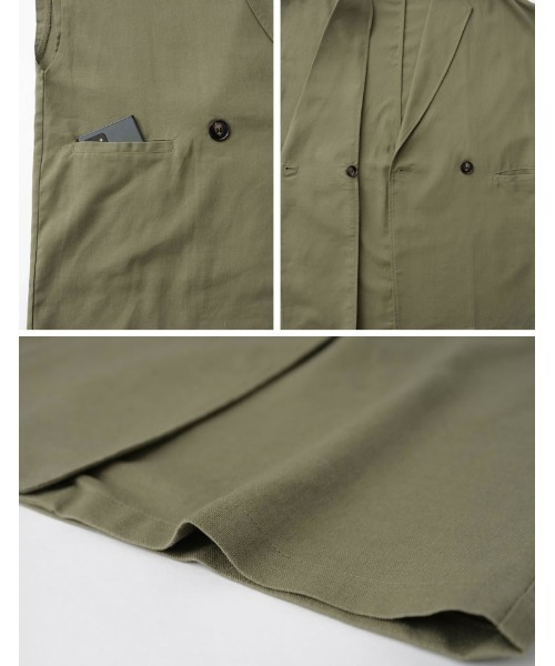 Re:EDIT（リエディ）の「リネンライクダブルテーラードジレ