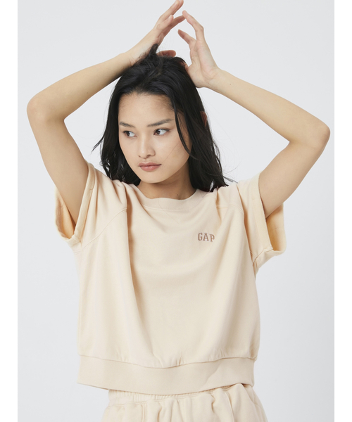 GAP（ギャップ）の「マッスル 半袖スウェット（スウェット・レディース・グリーン/ブルー/アイボリー/その他/ピンク/ブラック・M/XL/XXS/XS/L/S）」の2枚目の写真