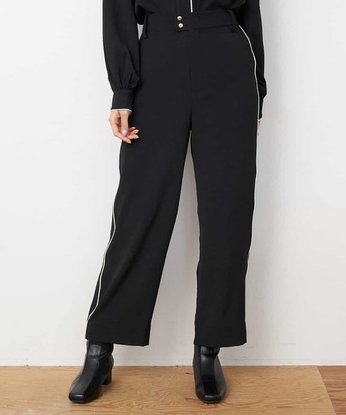 A de a.v.v（アードアー・ヴェ・ヴェ）の「［SET UP対応］配色パイピングパンツ（その他パンツ・レディース・ブラック/ホワイト・38/36/34）」の10枚目の写真