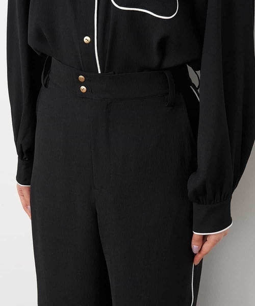 A de a.v.v（アードアー・ヴェ・ヴェ）の「［SET UP対応］配色パイピングパンツ（その他パンツ・レディース・ブラック/ホワイト・38/36/34）」の14枚目の写真