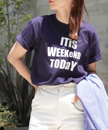 【shemoshelly】5.6オンスWeekendロゴTシャツ　新色追加