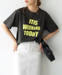 HER CLOSET | 【shemoshelly】5.6オンスWeekendロゴTシャツ　新色追加(Tシャツ/カットソー)