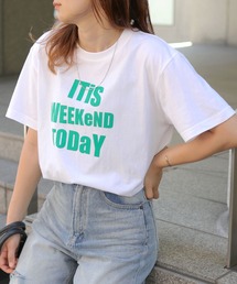 HER CLOSET | 【shemoshelly】5.6オンスWeekendロゴTシャツ　新色追加(Tシャツ/カットソー)