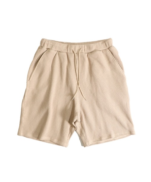 C.E.L.STORE（セルストア）の「GERRY COSBY / ジェリーコスビー WAFFLE TRANING SHORTS ワッフル ショートパンツ（その他パンツ・メンズ・ブラック/ベージュ/ナチュラル・MEDIUM/LARGE）」の2枚目の写真