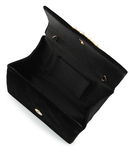 ROPE' PICNIC(ロペピクニック)の「ビジューベロアクラッチ&ショルダーバッグ(クラッチバッグ・レディース・ライトグレー/ブラック・FREE)」の10枚目の写真