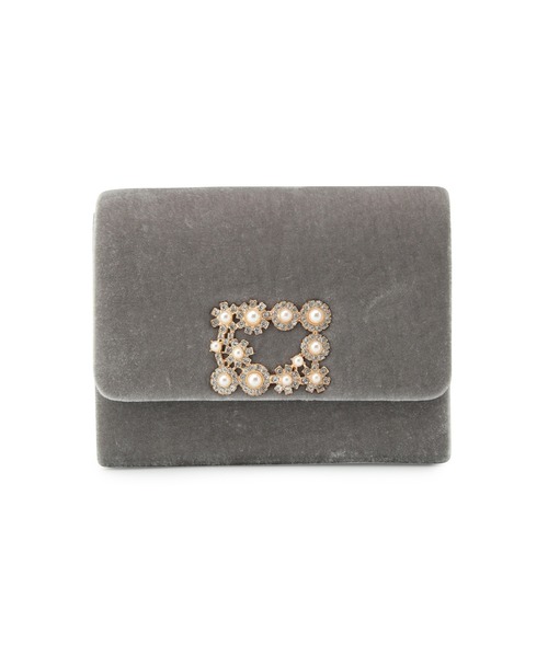 ROPE' PICNIC(ロペピクニック)の「ビジューベロアクラッチ&ショルダーバッグ(クラッチバッグ・レディース・ライトグレー/ブラック・FREE)」の14枚目の写真