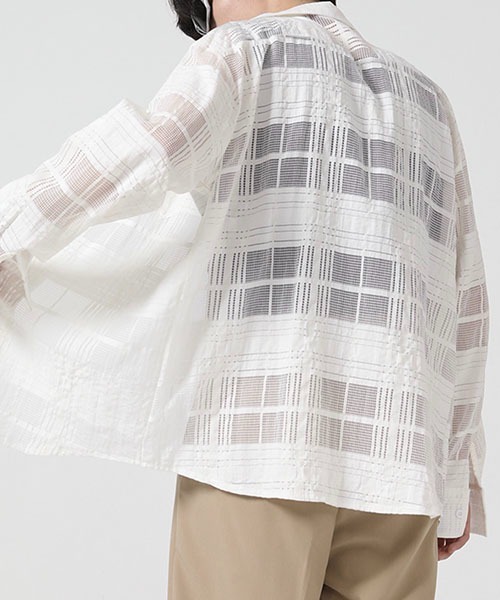美品✨theory luxe 24SS オープンカラーシアーシャツ 洗える Theory luxe - セオリーリュクス【美品】24ss オープンカラー