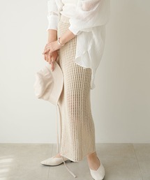 メッシュニットスカート