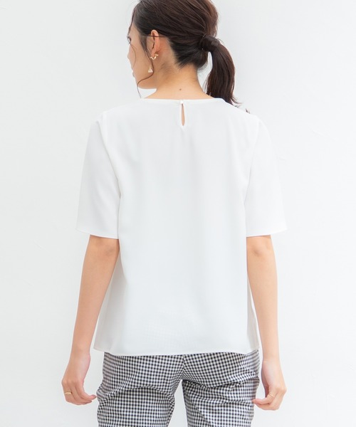 Honeys（ハニーズ）の「メタルパーツ付ブラウス（シャツ/ブラウス・レディース・モカ/グリーン/ピンク系その他/ダークブルー/ネイビー/ホワイト・M/S/LL/L）」の14枚目の写真