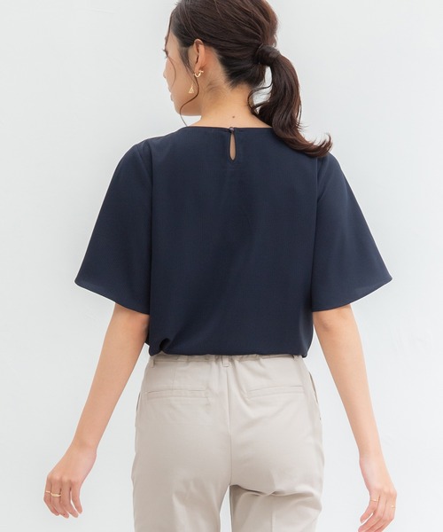 Honeys（ハニーズ）の「メタルパーツ付ブラウス（シャツ/ブラウス・レディース・モカ/グリーン/ピンク系その他/ダークブルー/ネイビー/ホワイト・M/S/LL/L）」の18枚目の写真