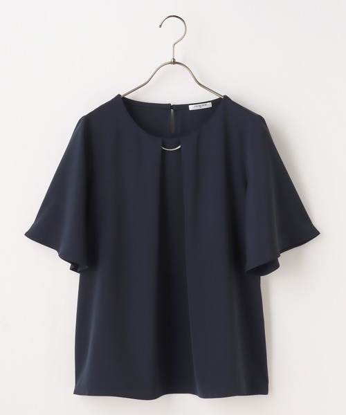 Honeys（ハニーズ）の「メタルパーツ付ブラウス（シャツ/ブラウス・レディース・モカ/グリーン/ピンク系その他/ダークブルー/ネイビー/ホワイト・M/S/LL/L）」の19枚目の写真