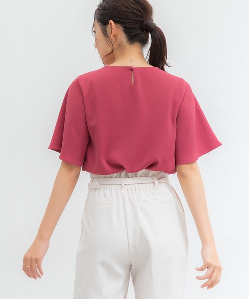 Honeys（ハニーズ）の「メタルパーツ付ブラウス（シャツ/ブラウス・レディース・モカ/グリーン/ピンク系その他/ダークブルー/ネイビー/ホワイト・M/S/LL/L）」の22枚目の写真