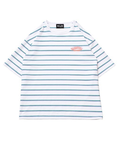 BAD BOY（バッドボーイ）の「BADBOY ロゴ 刺繍 ボーダーTシャツ（Tシャツ/カットソー・メンズ・サックスブルー/グリーン/ホワイト・M/L）」の6枚目の写真