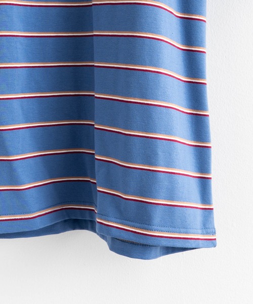 BAD BOY（バッドボーイ）の「BADBOY ロゴ 刺繍 ボーダーTシャツ（Tシャツ/カットソー・メンズ・サックスブルー/グリーン/ホワイト・M/L）」の17枚目の写真