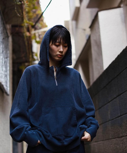 scair（スケアー）の「scair / half zip hoodie（スウェット・メンズ・ネイビー/レッド系その他7・2/4/3）」の17枚目の写真