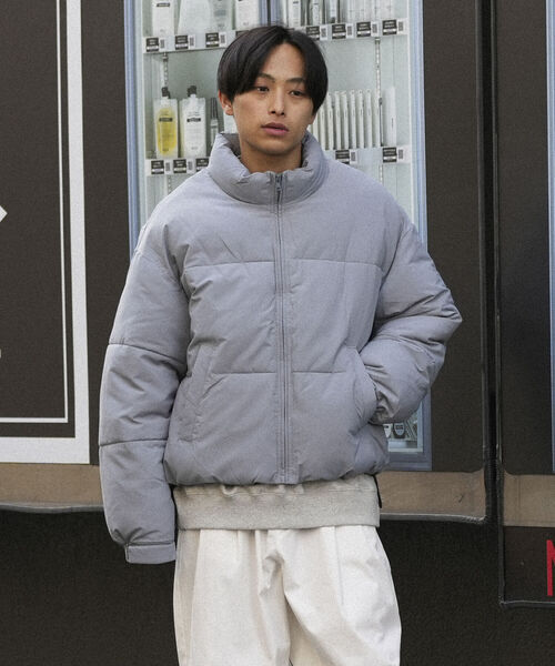 BeAMS DOT(ビームスドット)の「【WEB限定】BeAMS DOT / スタンドネック ジップアップ ブルゾン(ダウンジャケット/コート・メンズ・ブラック/ブルー系その他・SMALL/MEDIUM/LARGE)」の12枚目の写真