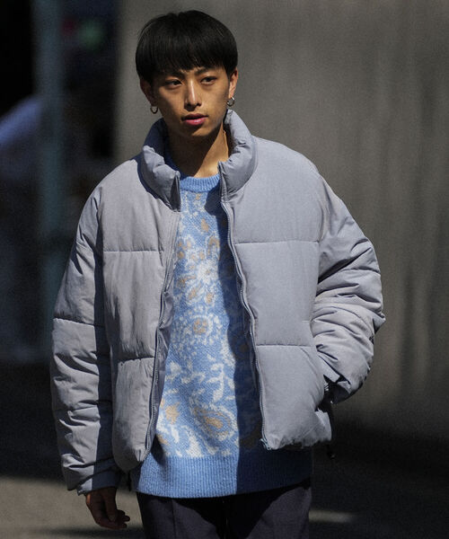 BeAMS DOT(ビームスドット)の「【WEB限定】BeAMS DOT / スタンドネック ジップアップ ブルゾン(ダウンジャケット/コート・メンズ・ブラック/ブルー系その他・SMALL/MEDIUM/LARGE)」の20枚目の写真