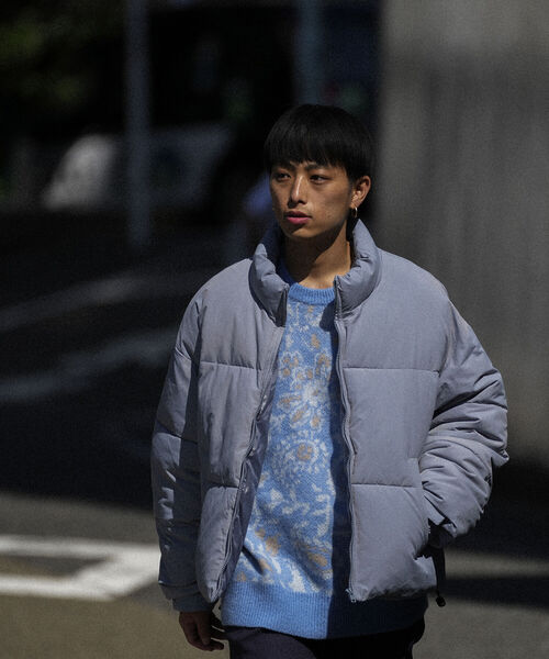 BeAMS DOT(ビームスドット)の「【WEB限定】BeAMS DOT / スタンドネック ジップアップ ブルゾン(ダウンジャケット/コート・メンズ・ブラック/ブルー系その他・SMALL/MEDIUM/LARGE)」の21枚目の写真