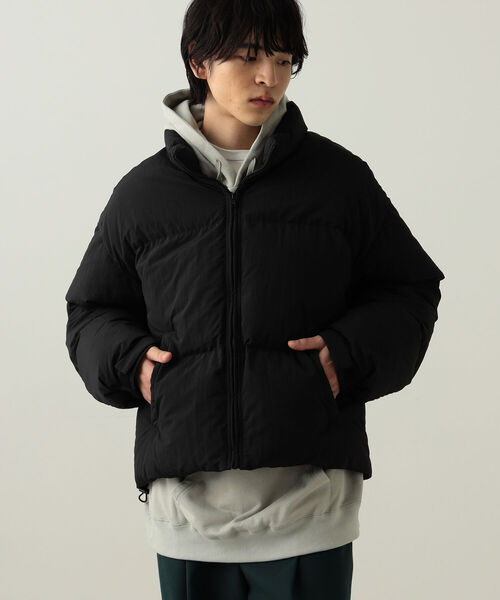 BeAMS DOT(ビームスドット)の「【WEB限定】BeAMS DOT / スタンドネック ジップアップ ブルゾン(ダウンジャケット/コート・メンズ・ブラック/ブルー系その他・SMALL/MEDIUM/LARGE)」の4枚目の写真