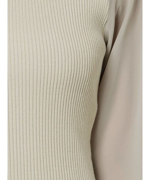 LAGUNAMOON（ラグナムーン）の「ラグランスリーブドッキングニットプルオーバー（ニット/セーター・レディース・ブラック/ミント/モカ・FREE）」の12枚目の写真