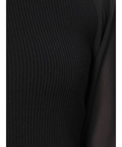 LAGUNAMOON（ラグナムーン）の「ラグランスリーブドッキングニットプルオーバー（ニット/セーター・レディース・ブラック/ミント/モカ・FREE）」の21枚目の写真