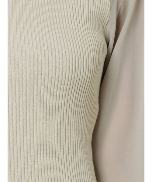 LAGUNAMOON（ラグナムーン）の「ラグランスリーブドッキングニットプルオーバー（ニット/セーター・レディース・ブラック/ミント/モカ・FREE）」の22枚目の写真