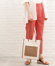 SHOO・LA・RUE | ストライプキャンバスポケットトート(トートバッグ)