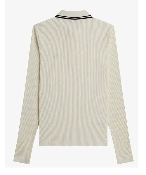 FRED PERRY（フレッドペリー）の「Long Sleeve Ribbed Polo Shirt
