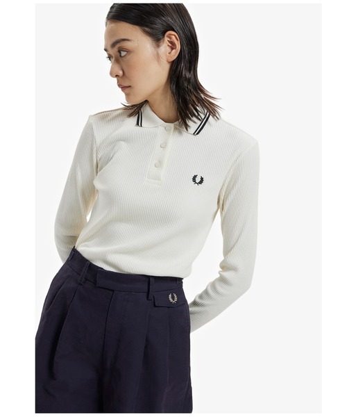 FRED PERRY（フレッドペリー）の「Long Sleeve Ribbed Polo