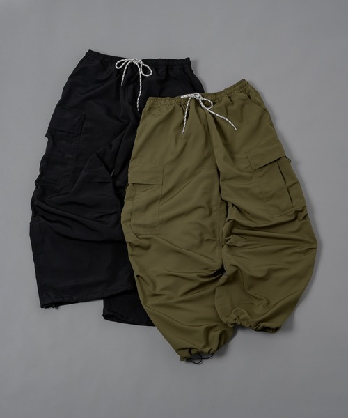 ADAMASTE（アダマスト）の「ルーズワイドミリタリーカーゴパンツ（カーゴパンツ・メンズ・ブラック/カーキ・SMALL/MEDIUM/LARGE）」の14枚目の写真
