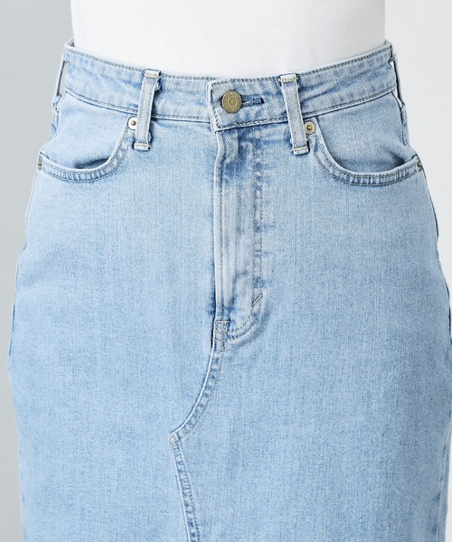 SOMETHING（サムシング）の「SOMETHING スリットデニムスカート（デニムスカート・レディース・ライトブルー/インディゴブルー・SMALL/MEDIUM）」の17枚目の写真