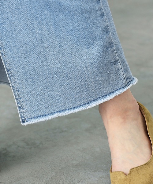 SOMETHING（サムシング）の「SOMETHING スリットデニムスカート（デニムスカート・レディース・ライトブルー/インディゴブルー・SMALL/MEDIUM）」の20枚目の写真