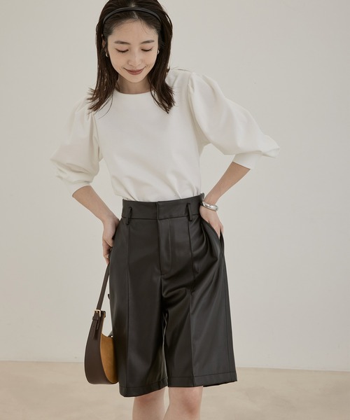 【洗える】ロングカフスポンチプルオーバー