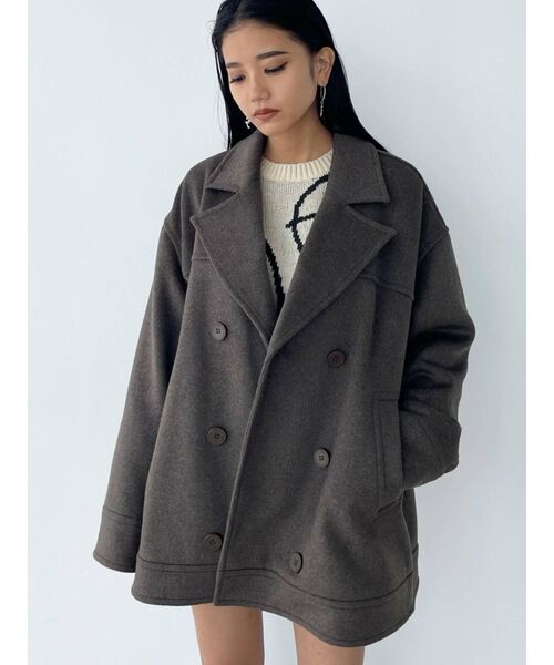 EMODA ミディダブルコート　ベージュ EMODA ミディダブルコート ベージュ エモダ EMODA チェスター