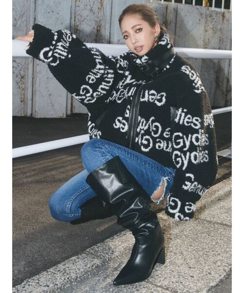 GYDA（ジェイダ）の「ハイウエスト ダブルBACKRIPPED デニムスキニーパンツ（デニムパンツ・レディース・ブルー/インディゴブルー・X-SMALL/SMALL/MEDIUM）」の18枚目の写真